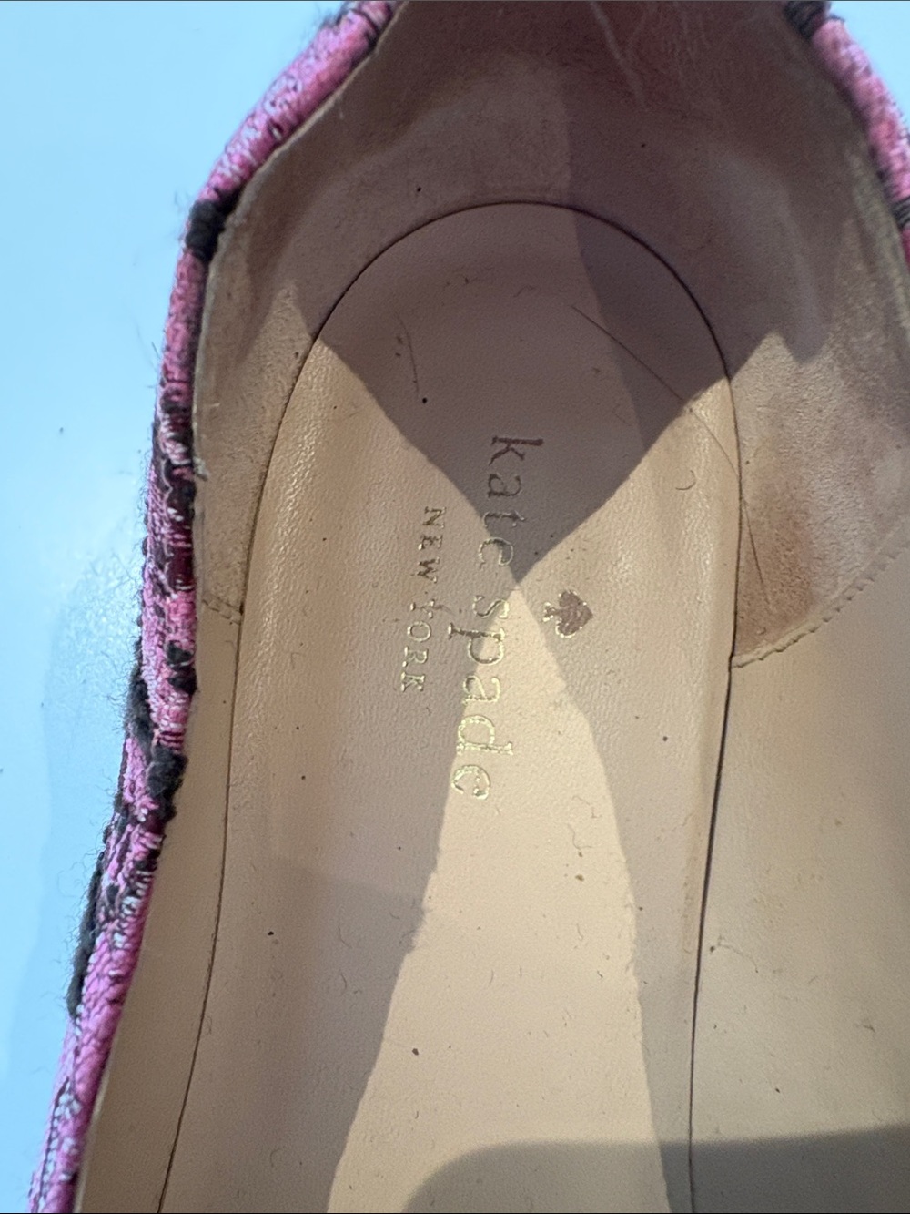 kate spade Black and Pink Floral Pointed-Toe Flats - Picture 2 of 3